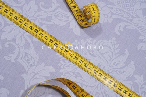 Ткань Поплин Жаккард 220 см рис. 10333/9 Графит