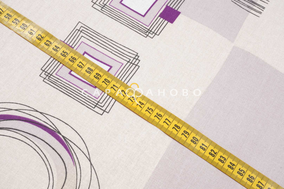 Ткань Бязь 150 см 120 гр рис. 172 Графика, 1/2 Вид шоколад