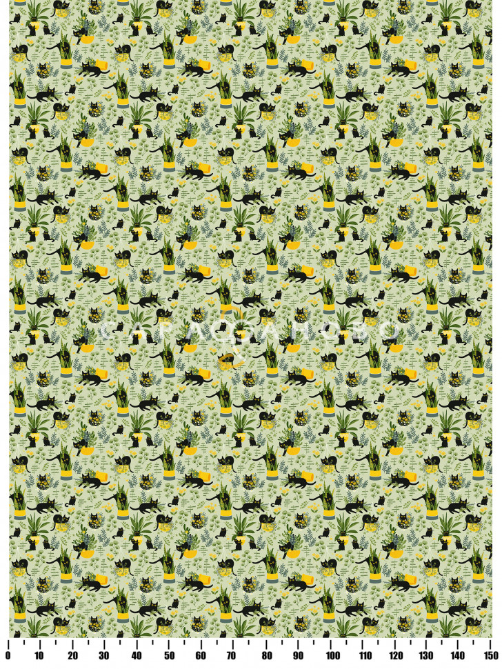 Ткань Рогожка 150 см рис 21491-1
