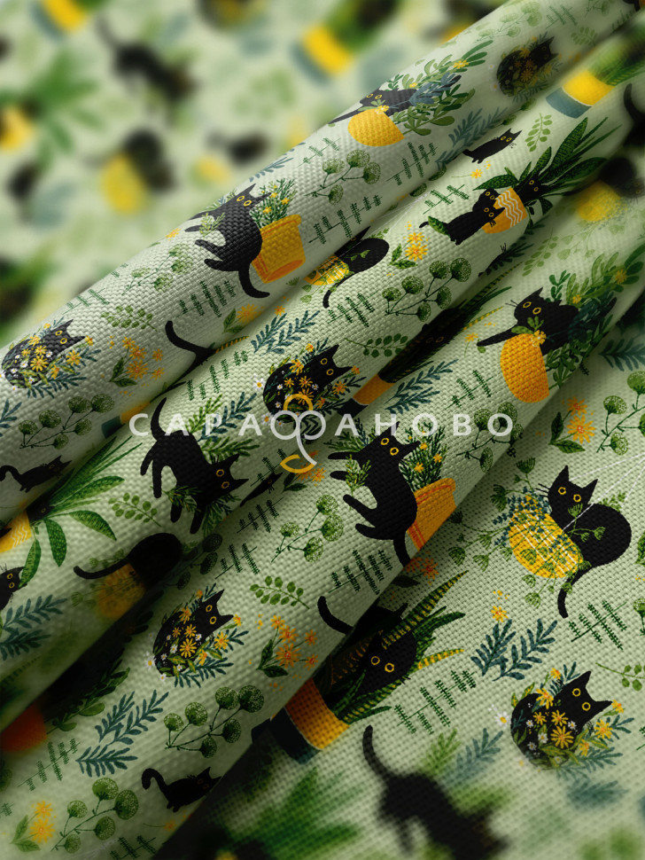 Ткань Рогожка 150 см рис 21491-1