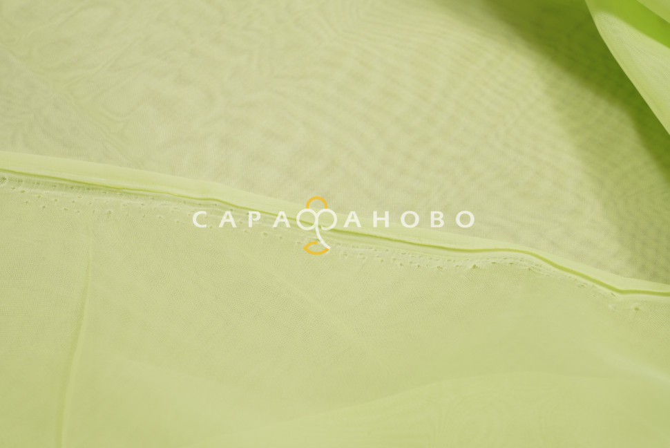 Ткань Вуаль 300 см 50 гр цвет 45 Светло-салатовый (На отрез), фото 2