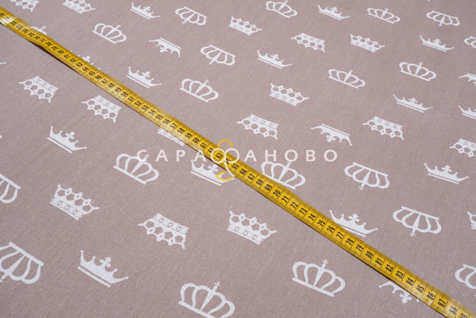 Ткань Бязь детская 150 см 120 гр Короны 1694-18