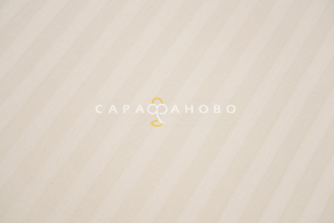 Ткань Страйп-Сатин 240 см рис. 31006 Бежевый (полоса 1х1)