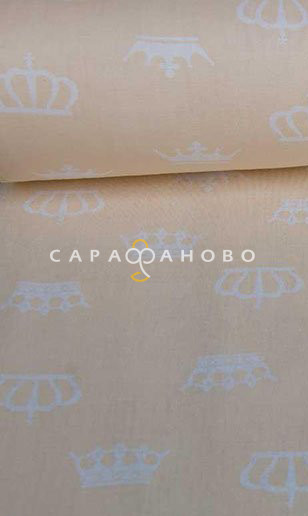 Ткань Бязь детская 150 см 120 гр Короны 1694-5