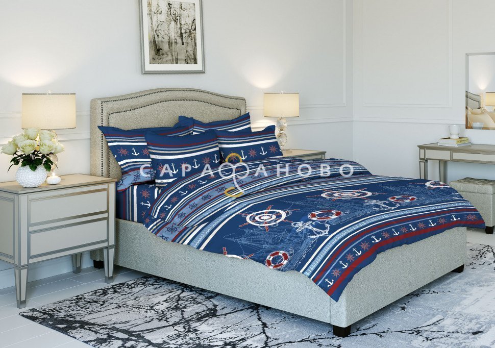 Ткань Бязь Фея 220 см 120 гр рис 70358 Глубина