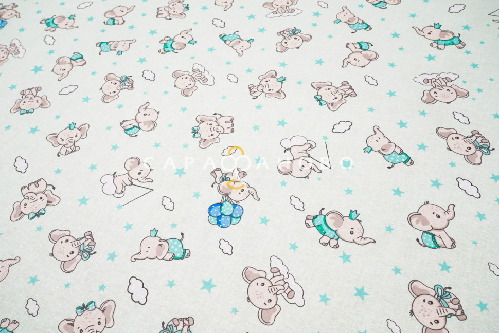 Ткань Ситец 95 см рис 29153 вид 5 Слоник