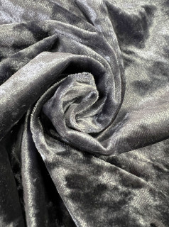 Ткань Бархат Краш 150 см диз Серый