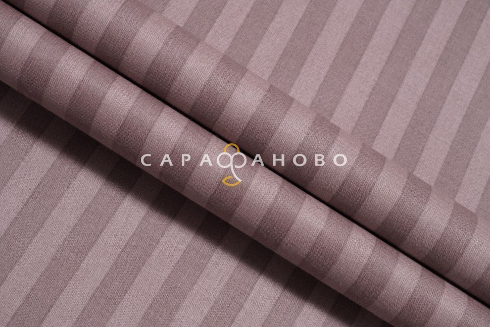 Ткань Поплин-страйп 220 см рис. 12245/5 Какао
