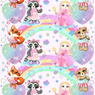 Ткань Перкаль 150 см рис 16371 вид 1 Волшебство