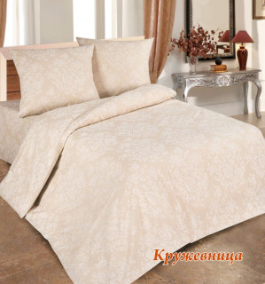Ткань бязь 220 см "Кружевница" рис 10425 вид 1