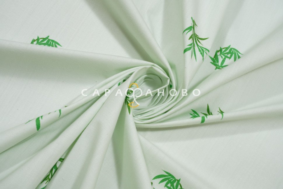 Тик набивной 220см "Хлопок" рис Bamboo 5 На отрез, фото 4