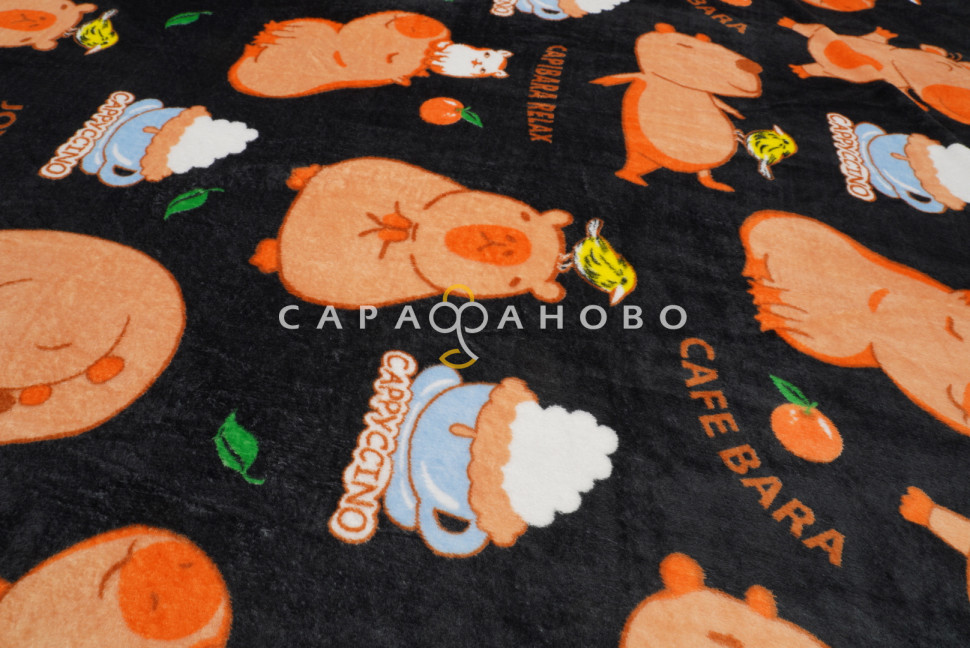 Ткань Велсофт (Аэрософт) 205 см рис Капибара