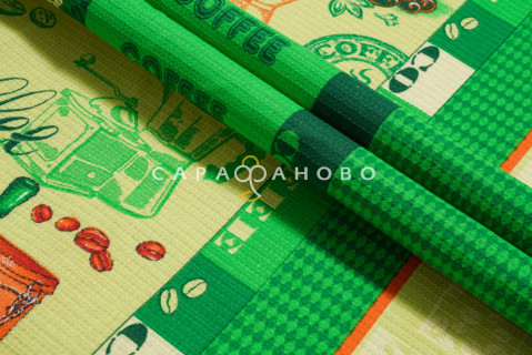 Полотно вафельное №715-4П Кофе