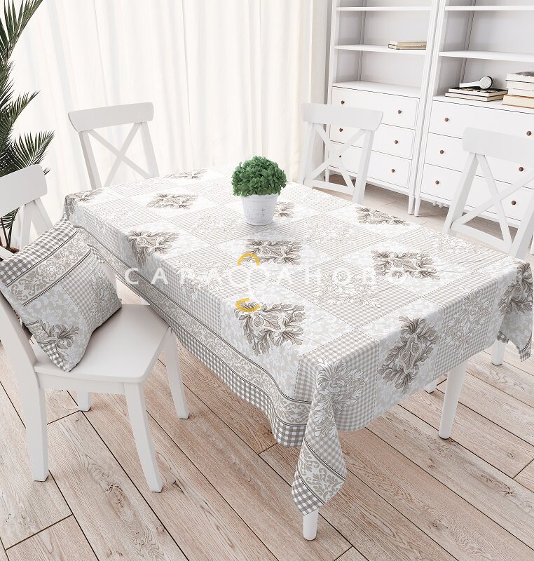 Ткань Рогожка 150 см рис. 30095/3 Дамаск