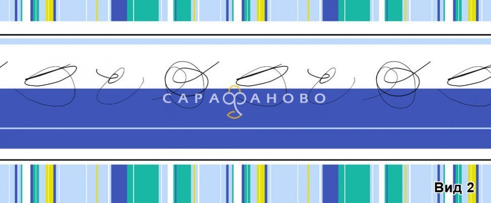 Бязь набивная 150 см 100 гр. рис 250 вид 2