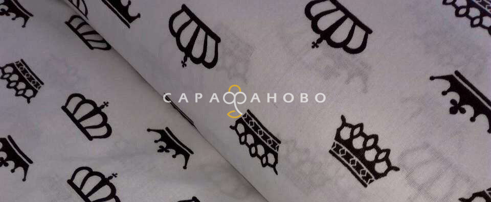 Ткань Бязь детская 150 см 120 гр Короны 1694а-25