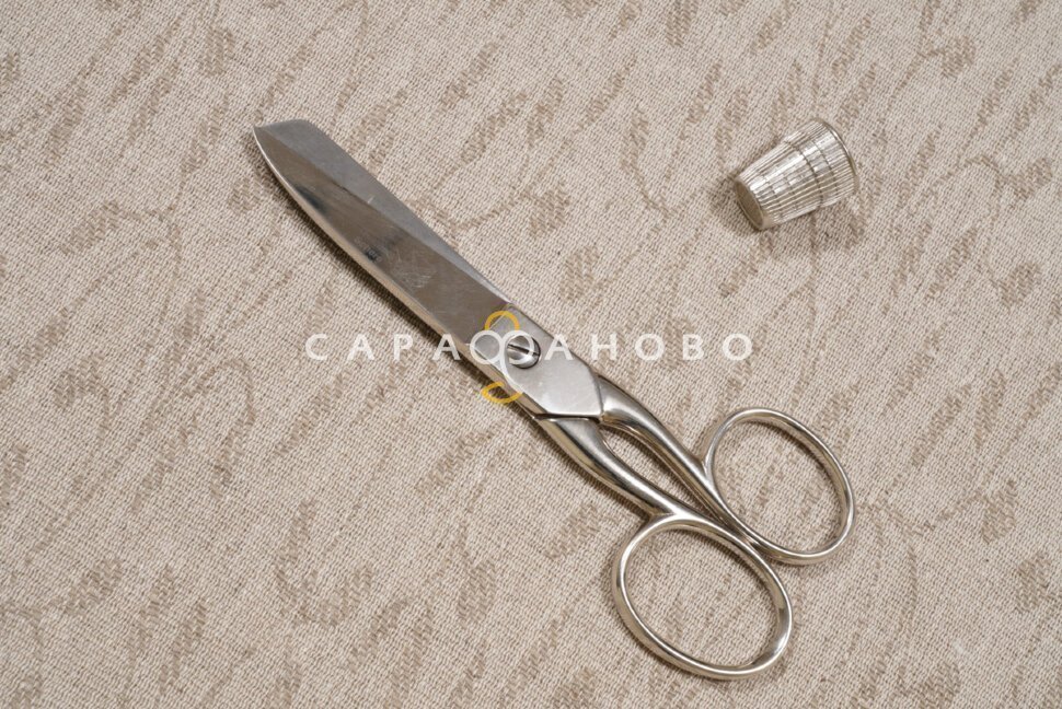 Ткань Полулён п/варёный жаккард 150 см. рис ЛОЗА (230 гр/м2)