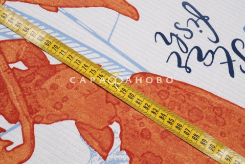 Ткань Полотно вафельное 150 см рис 29081 вид 1 Морское приключение