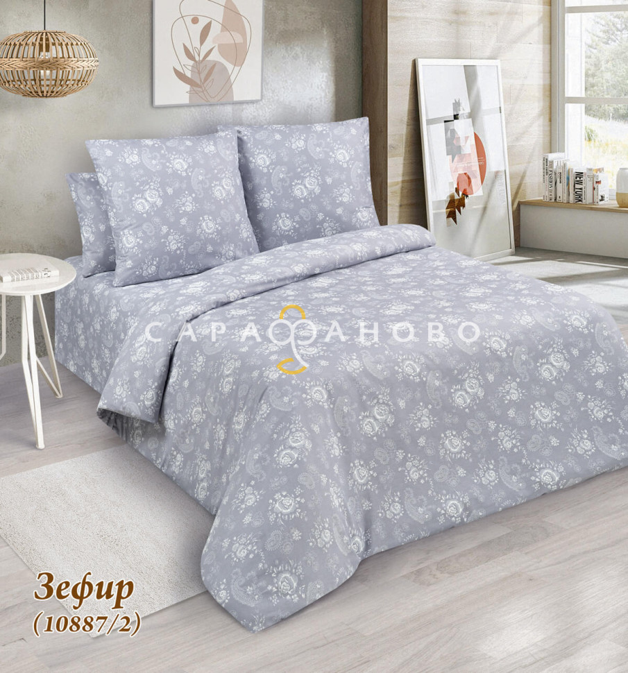 Ткань бязь 220 см 120 гр "Зефир" рис 10887 вид 2, фото 1
