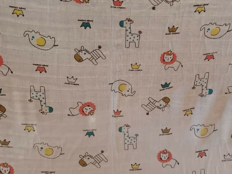 Бязь набивная ГОСТ, шир.80 см, пл. 140 г/м2