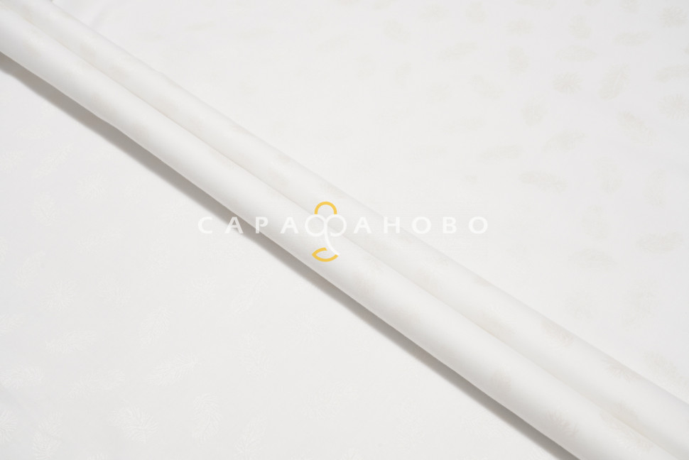 Ткань Тик смесовой 220 см 145 гр диз JS 040 White