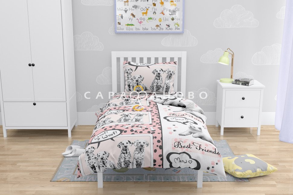 Ткань Бязь 150 см рис. 9957-2