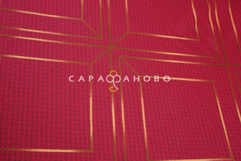 Ткань Сатин 220 см рис.  23002-1 Шарль(красный)