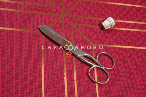 Ткань Сатин 220 см рис.  23002-1 Шарль(красный)