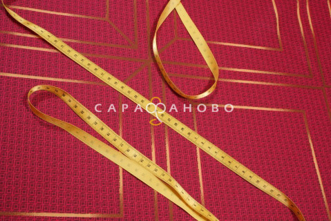 Ткань Сатин 220 см рис.  23002-1 Шарль(красный)