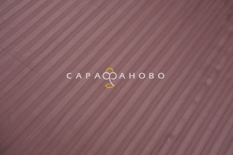 Ткань Страйп-Сатин 240 см рис. 19-1217 Горький шоколад (полоса 1х1)