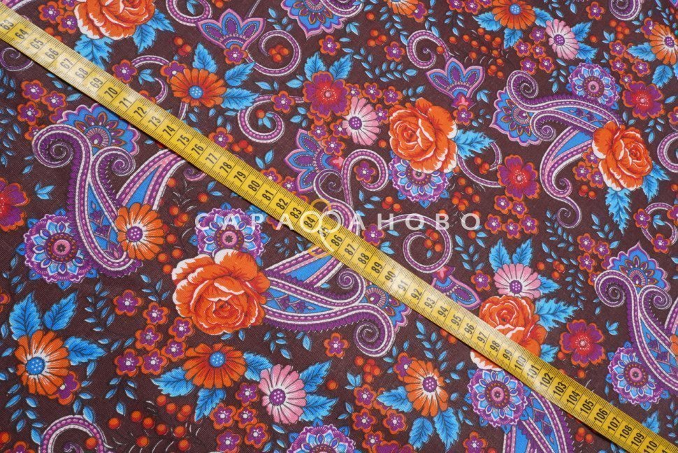Бязь набивная 150 см 120 г №703-4П Огурцы