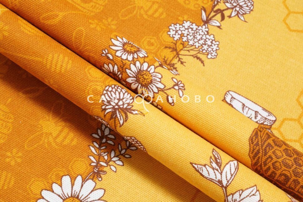 Ткань Рогожка 150 см рис. 12484-1 Пасека