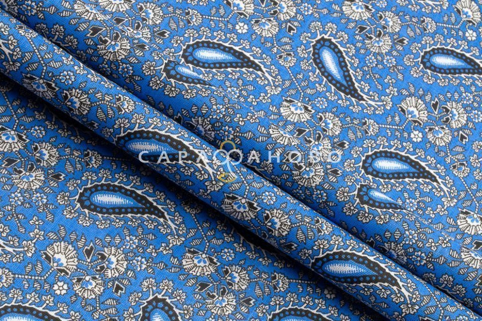 Ткань Бязь 150 см Плательная Коллекция рис 4356 вид 1