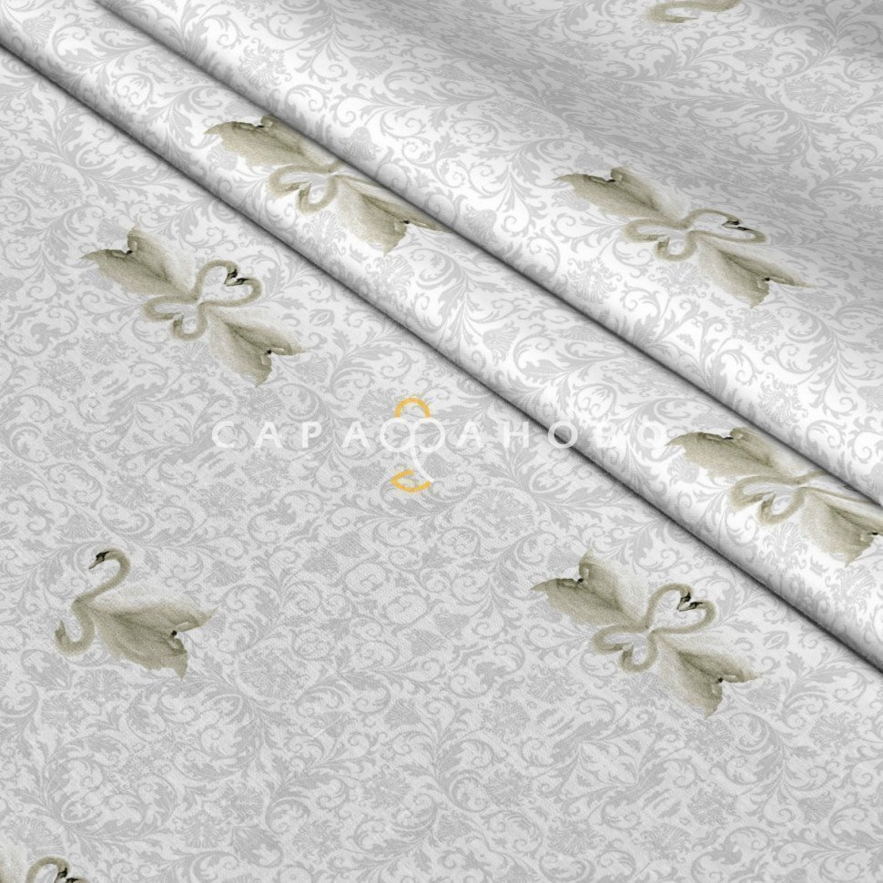 Ткань Тик смесовой 220 см SWAN 1