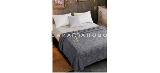 Велсофт тисненый 205 см "Deverro" рис 062 (18-3905) Графит, фото 1