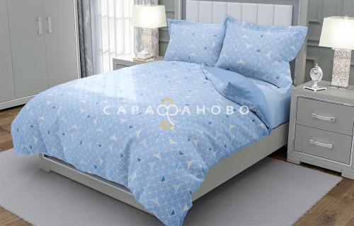 Ткань Бязь 150 см 120 гр рис. 122в2/11 Треугольники