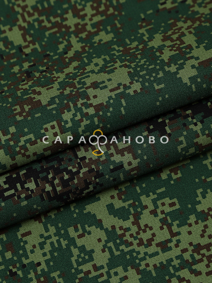 Саржа набивная 150 см, 123-1 Цифра 260 +/- 13 г/м2