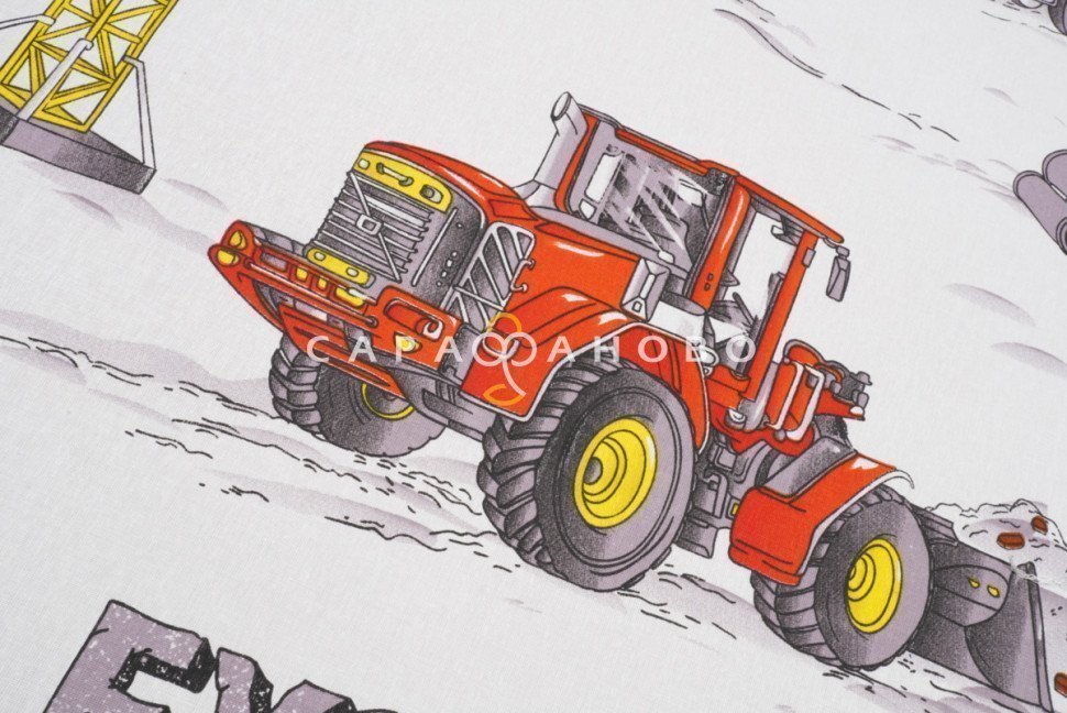 Ткань Бязь 150 см рис. 7488/1 Стройка (основа)