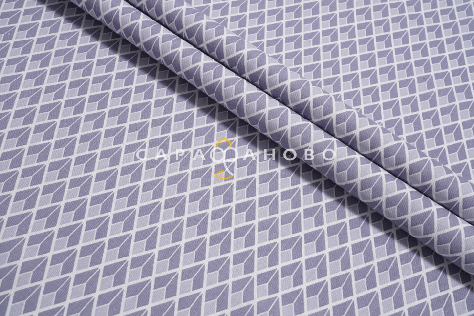 Ткань Бязь 150 см 120 гр рис Глорис Вид 8 серый На отрез, фото 1
