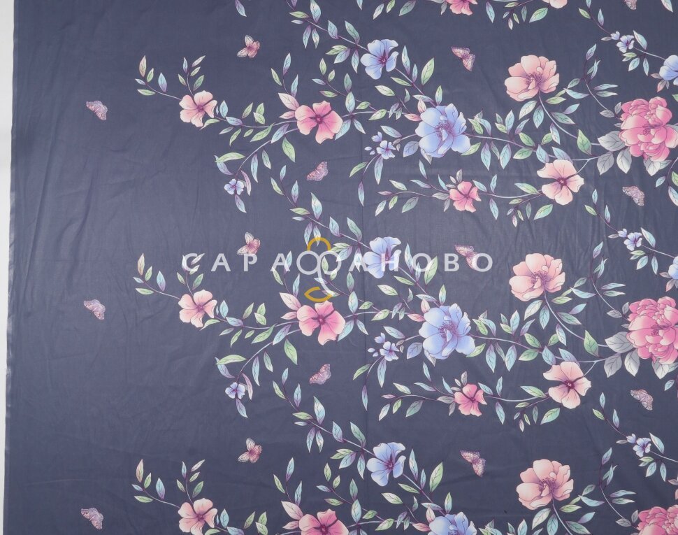 Ткань Бязь 220 см рис. Маргарита 1 (основа)