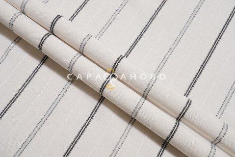 Ткань Тик 90 см 170 гр рис. 3 вид 14/3 (чёрная просновка)