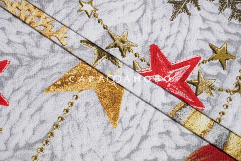 Ткань Дорожка набивная 50 см "Новогодняя звезда" рис 30044 вид 1 На отрез, фото 7