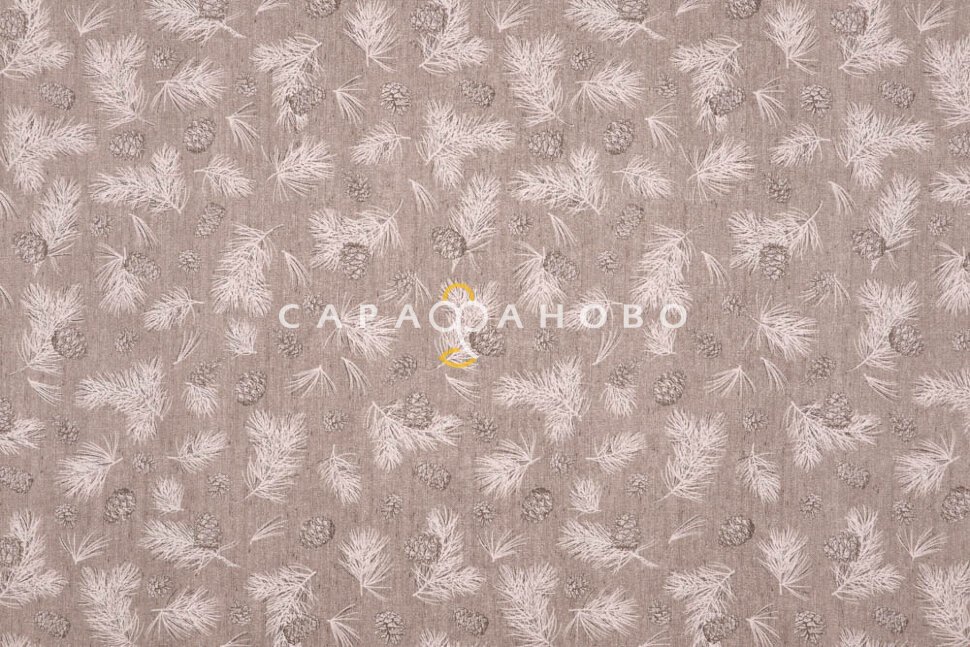 Ткань Рогожка 150 см рис. 11796-1 Шишкин лес