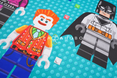 Ткань Перкаль 150 см "Фигурки" рис 13096 вид 1