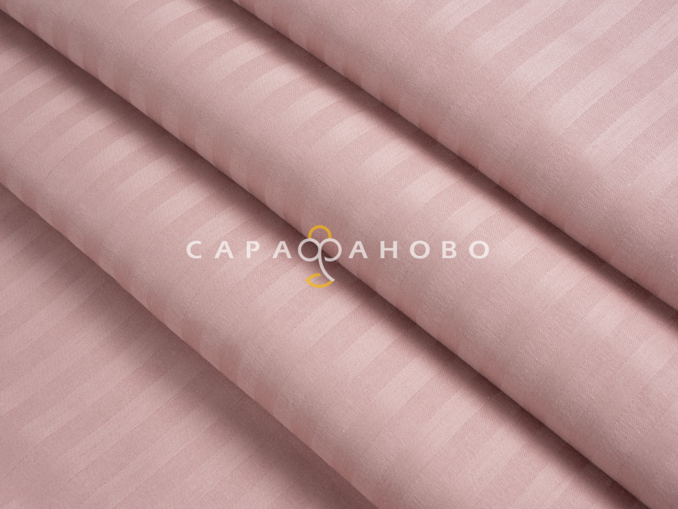 Ткань Страйп-сатин 240 см 1-1 Карамель 40*40