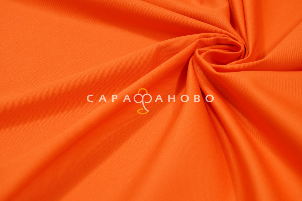 Ткань Саржа 150 см 260 гр №031 Оранж