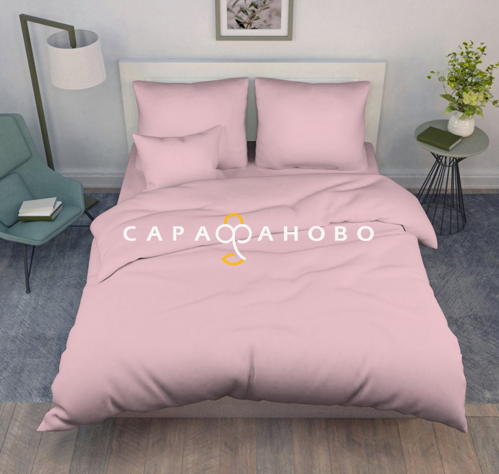 Поплин гл/кр 220/105-007 220 см рис Светло-розовый (1) (КПБ)