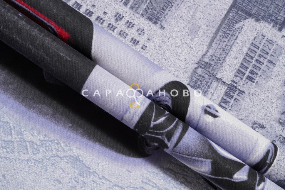Ткань Бязь 150 см рис. 12350/1 Адреналин