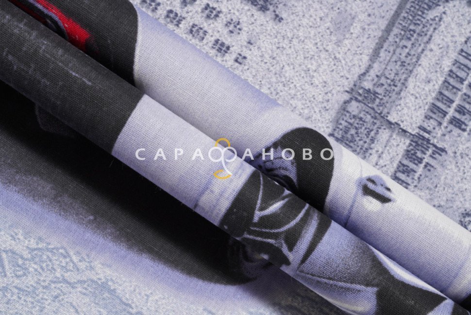 Ткань Бязь 150 см рис. 12350/1 Адреналин