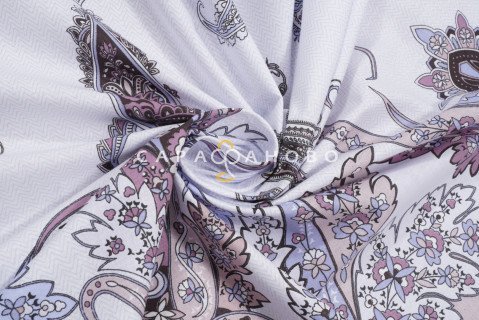 Ткань Поплин  220 см рис. Латифа 12497/1 (основа)